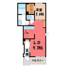 古河駅 徒歩10分 1階の物件間取画像